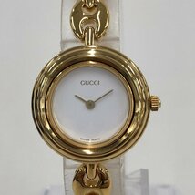 GUCCI グッチ 腕時計 金色 不動品 チェンジベゼル 2針 1862744【CCAT2024】_画像1