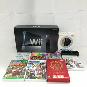 ニンテンドーWii　本体RVL-001/箱、その他付属品/ソフト　おまとめ【CCAU1001】