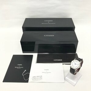 CITIZEN× GINZATANAKA シチズン 腕時計 PT950/革 NA0010-04Ａ 0910-T025935 自動巻き 稼働品 箱付き【CCAV6043】の画像2