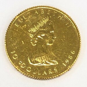 K24IG カナダ メイプルリーフ金貨 1/4oz 総重量7.8ｇ【CCAU0020】