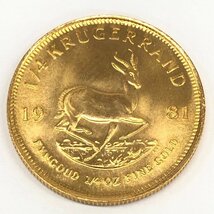 K22 南アフリカ クルーガーランド金貨 1/4oz 総重量8.3ｇ【CCAU0022】_画像2