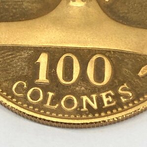 K21.6 アメリカ コスタリカ 100コロン 金貨 総重量15.0ｇ 【CCAT0011】の画像4