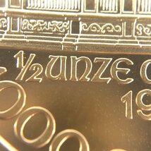 K24IG オーストリア ウィーン金貨 ハーモニー 1/2oz 総重量15.6ｇ【CCAT0022】_画像3