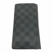 LOUIS VUITTON 二つ折り長財布 ダミエ グラフィット ポルトフォイユ ブラザ N62665 TA3101 【CCAU7026】_画像2