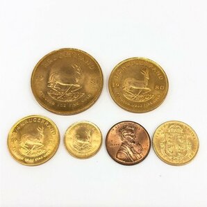 K22 金貨 6枚まとめ クルーガーランド金貨 リバティ金貨 ほか 総重量69.3g【CCAR6056】の画像1