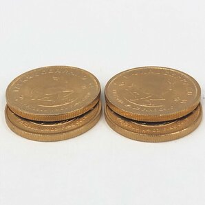 K22 南アフリカ クルーガーランド金貨 1/4oz 4点 おまとめ 総重量34.0ｇ【CCAT0047】の画像3