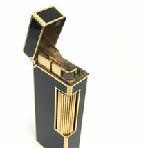 Dunhill ダンヒル ライター ゴールド ブラック ケースあり【CCAU9013】_画像5