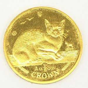 K24　マン島　キャット金貨　1/5oz　1996　総重量6.2g【CCAR7061】