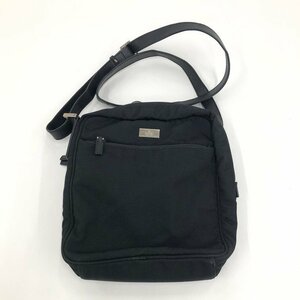 GUCCI グッチ ショルダーバッグ 黒 ナイロン 028 1604【CCAX3017】