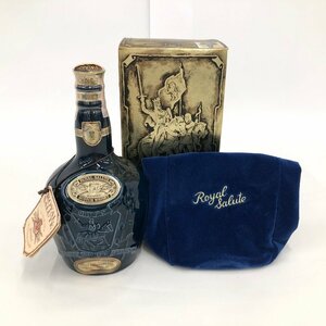 ROYAL SALUTE ロイヤルサルート21年 スコッチウイスキー 青陶器 1L 40％ 総重量1743.6g 箱付き 未開栓 国外酒【CCAZ3023】