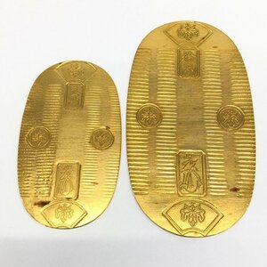 K24　純金小判　純金・1000刻印　2点おまとめ　総重量80.0g【CCAY7069】