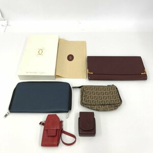 Cartier / FENDI / Salvatore Ferragamo ポーチ ケース セカンドバッグ 5点まとめ【CCAZ5045】