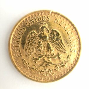 K21.6 メキシコ 2ペソ金貨 1.6g【CCAZ7048】