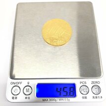 K24 純金 999刻印 薬師寺金メダル 45.8g【CCAZ7012】_画像8