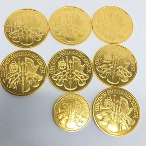 K24　金貨幣　オーストリア　フィルハーモニー金貨　100ユーロ　7点　50ユーロ　1点　おまとめ　総重量233.7g【CCAY8003】