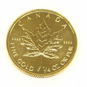 K24 original gold Maple leaf gold coin 1/4 ounce 7.7g[CCAZ7050]