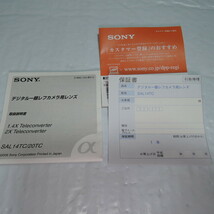 ソニー SONY 1.4x テレコンバーター SAL14TC_画像2