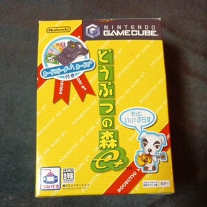 任天堂ゲームキューブ 「どうぶつの森e+(イープラス)」カードリーダー + カードｅ+ セット 箱有