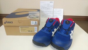  asics WIN JOB CP209 BOA アシックス ウィンジョブ セーフティー 安全靴 ブルー/ホワイト 青 / 白 size 25.5 ㎝ 未使用 箱付き