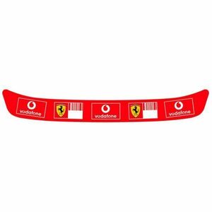 a 海外　限定 送料込み　 フェラーリ FERRARI ヘルメット バイザー B 295mm 　ステッカー