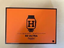 【1円〜】最新型 新品 スマートウォッチ S9 ULTRA 黒 腕時計 ラバー ベルト Bluetooth 通話機能付き 健康管理 スポーツ Android iPhone対応_画像1