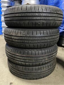 ★送料無料★ 165/70R14 2023年製 8～9.9分山 ダンロップ ENASAVE EC300+ 4本/中古オンロードタイヤ(夏タイヤ) ヴィッツ N6957_C1