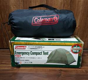 【送料無料】ツーリングや防災に♪ Coleman エマージェンシーコンパクトテント 廃版 Model：170T9350J 新品