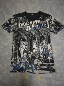 2410 Dolce &amp; Gabbana Music Dancer Musician Total Pattern Print Decorative Crew Neck Sect -Shere T -Firt Milano Japan