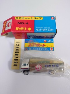 1円〜 バンダイ JAL 日本航空 バッテリー車 旧バンダイ エアポートシリーズ 廃盤ミニカー ミニカー　希少 レア 昭和レトロ 玩具 当時物