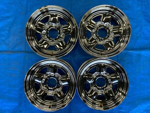 AH-151 TSW　スター　STAR　クローム　15×7J　PCD114.3　ハブ径約83.55㎜　5H　4本　送料無料　個人宅発送不可