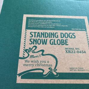 美品 スノードーム ドック オルゴール付き. STANDING DOGS SNOW GLOEの画像3