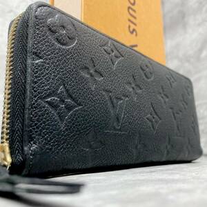 1円■美品 ルイヴィトン LOUIS VUITTON モノグラム アンプラント ポルトフォイユクレマンス ジッピーウォレット 長財布 新型 現行 ノワール