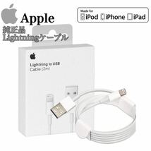 iPhone ライトニングケーブル 2m アップル純正ケーブル USBケーブル 充電器 Lightning 11 12 Pro Max ケース カバー/iPad/13/AirPods/N257_画像1