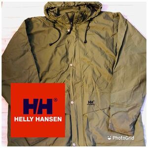 ビッグサイズ　ヘリーハンセン Helly Hansen XXL ナイロン　セーリングジャケット　マリンジャケット　マウンテンパーカー　カーキ