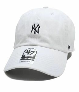 新品・未使用 47 フォーティーセブン キャップ メンズ レディース 帽子 ホワイト 白 ヤンキース 47BRAND