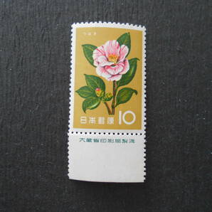 銘版付き花シリーズ つばき 未使用10円切手の画像1