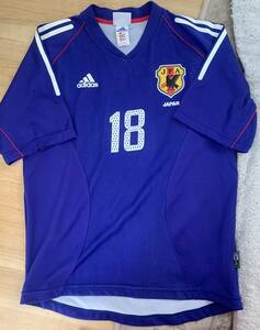 正規品 2002年 アディダス サッカー日本代表 ユニフォーム Lサイズ no18 小野伸二 浦和レッズ コンサドーレ札幌 日韓ワールドカップ