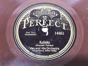 【レコード】 SP盤　VAN AND HIS ORCHESTRA　KATINKA ／ BARTH'S MISSISSIPPIANS　CURLY LOCKS