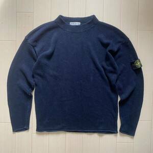 2000's STONE ISLAND クルーネック ニットセーター ネイビー ストーンアイランド ビンテージ vintage