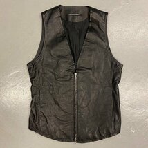 ☆BACKBONE THE CLASSIC バックボーンザクラシック☆ジップアップ レザー ベストzip-up leather vest BB12SS-LV30_画像1