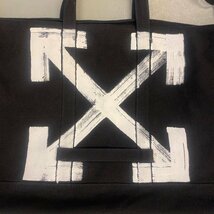 ☆OFF-WHITE オフホワイト☆キャンバス プリント トートバッグ ショルダーバッグ 2WAY canvas Tote Bag OMNA003F1710801_画像2