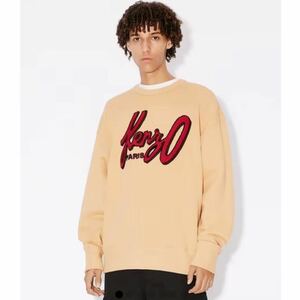 本物 美品 正規品 KENZO ケンゾー アーカイブ ロゴ クルー スウェット Archive Logo Crewneck ベージュ トレーナー 長袖