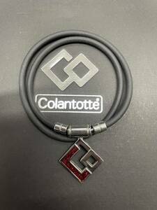 コラントッテ Colantotte TAO ネックレス AURA ブラック レッドラメ磁気ネックレス LL51cm