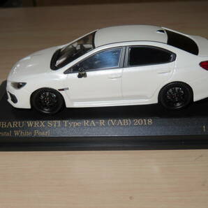 ◆CAR-NEL：1/43 スバル WRX STI Type RA-R VAB 2018 クリスタルホワイト 白 1 of 300 pcsの画像2