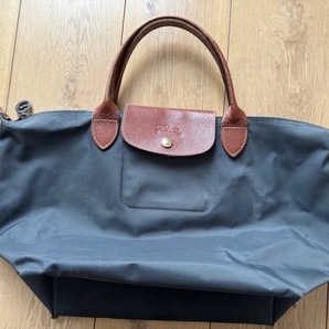 LONGCHAMP ロンシャン Le Pliage ル・プリアージュ ハンドバッグ M グレー色 レディース の画像1