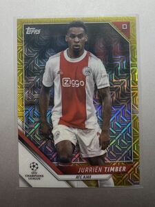 150枚限定！ Jurrien Timber 2022 topps Chapmans League Japan edition インサートカード アヤックス