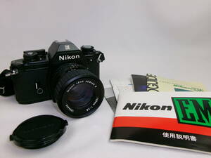 Nikon EM 説明書付き　Nikon LENS SERIES E　1:2.8　１００ｍｍ