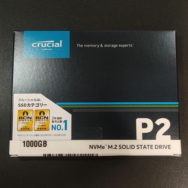 Crucial SSD P2シリーズ 1TB CT1000P2SSD8JP NVMe M.2(Type2280)