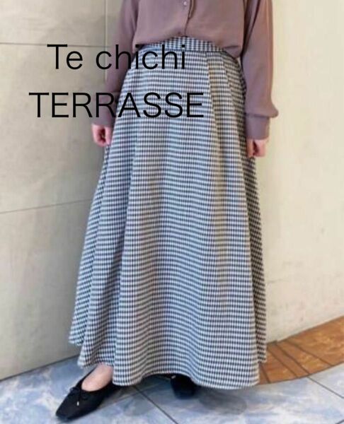 Te chichi TERRASSE　ギンガムチェッフレアスカート 新品