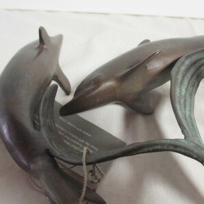 イルカ SPI オブジェ ブロンズ 飾り インテリア 置物の画像5